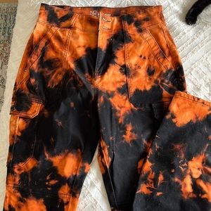 NoBo high rise bleach dyed cargo pants